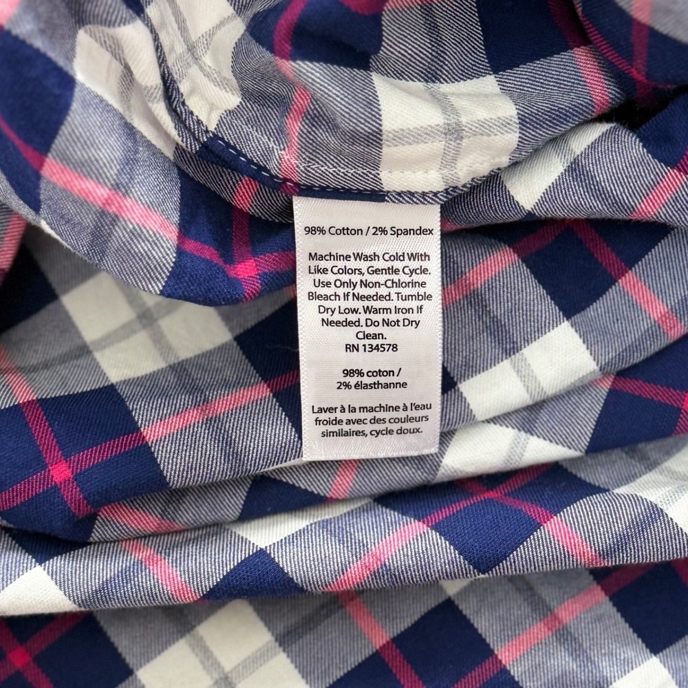 Vineyard Vines Navy/White/Pink Slim Fit Murray Shirt Mens XL Preppy Coastal Fall - Picture 7 of 10